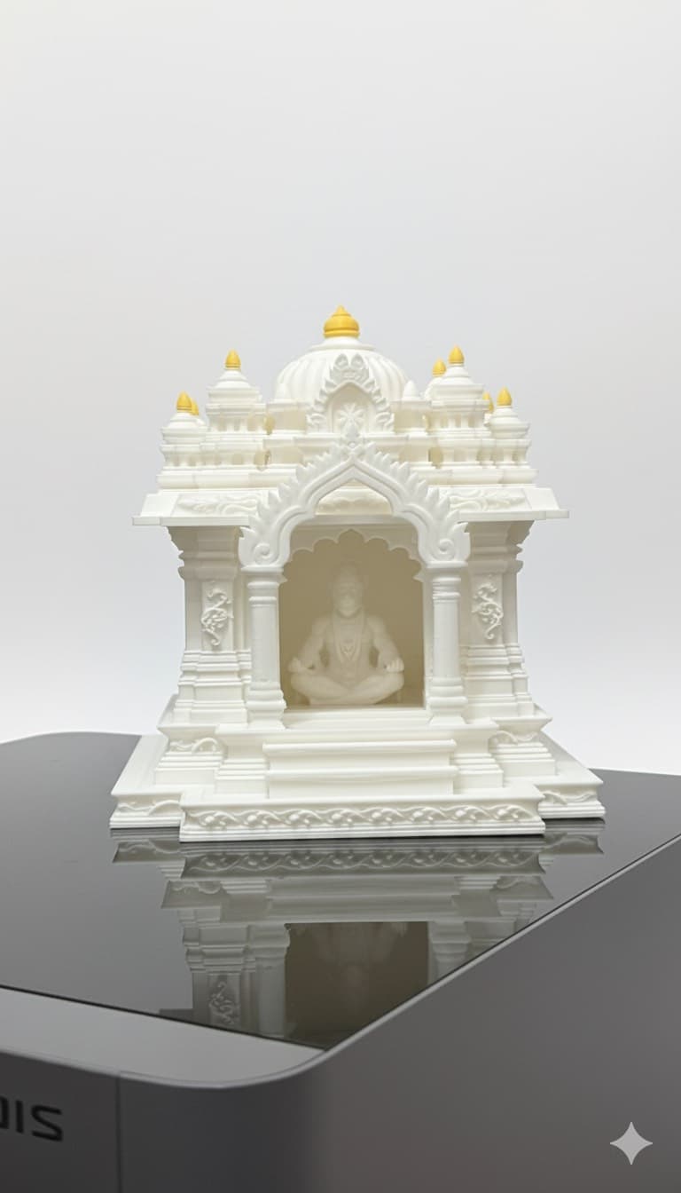 Compact Tabletop Temple - White