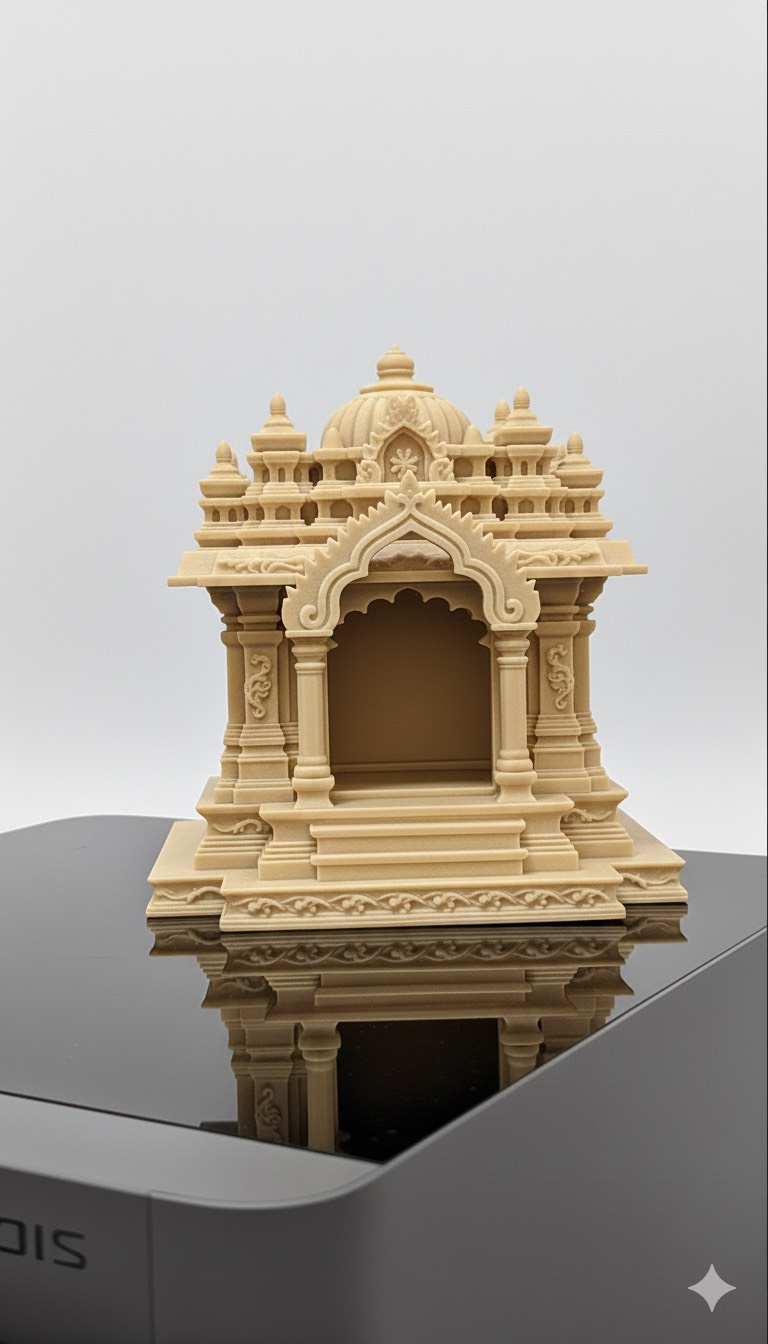 Compact Tabletop Temple - Beige